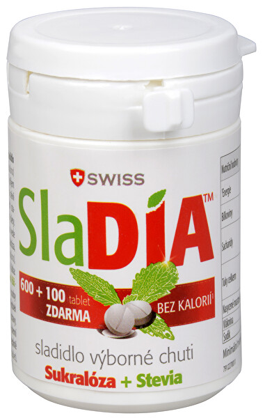 SlaDIA sladidlo 600 tbl. + 100 tbl. ZDARMA