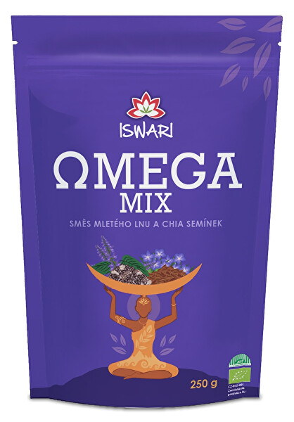 BIO Omega Mix (směs mletých semínek chia, hnědý len) 250 g