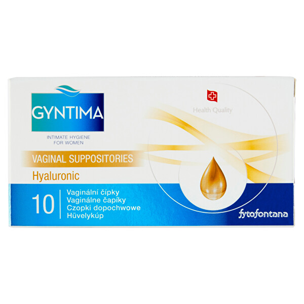 Gyntima vaginální čípky Hyaluronic 10 ks
