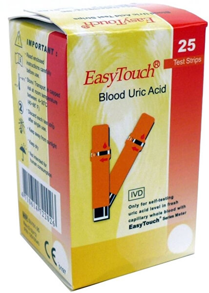 Proužky EasyTouch-kyselina močová 25ks