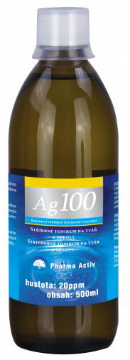 Koloidné striebro Ag 100 (20 ppm) 500 ml