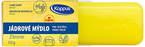 Koupelové Tvrdé poctivé mýdlo - citron 150 g