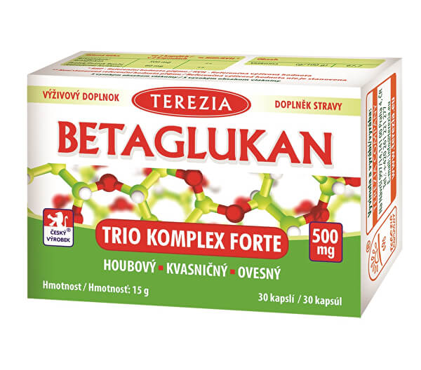 Betaglukan Trio Komplex Forte 500 mg 30 kapslí