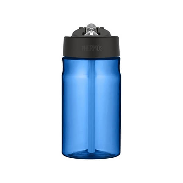 Detská hydratačný fľaša so slamkou - modrá 350 ml
