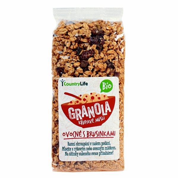 Granola - Křupavé müsli ovocné s klikvou BIO 350 g