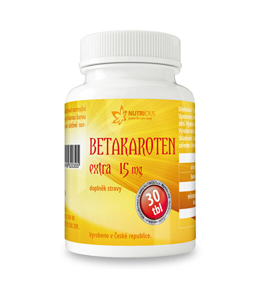 Betakaroten EXTRA 15 mg 30 tbl.
