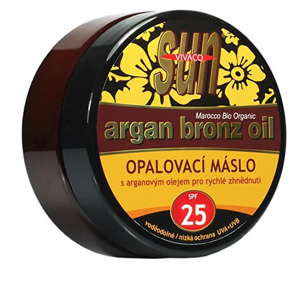Opalovací máslo Argan oil OF 25 200 ml