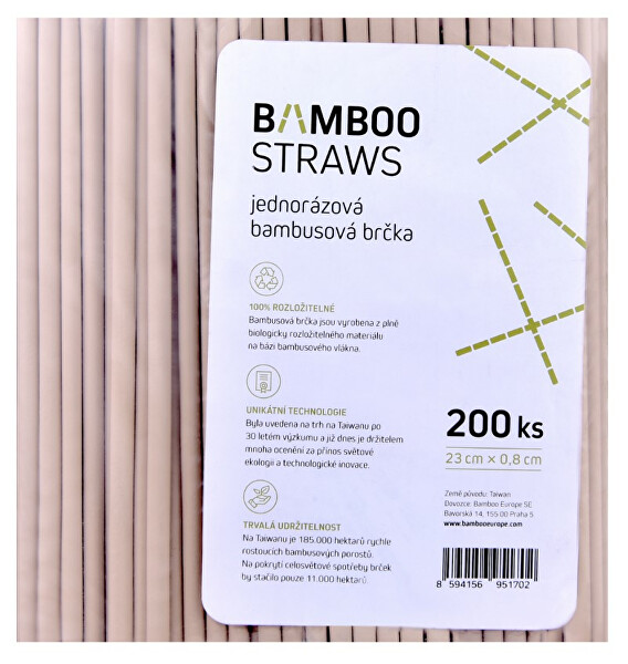 Paie de bambus 8 mm x 23 mm sac 200 buc