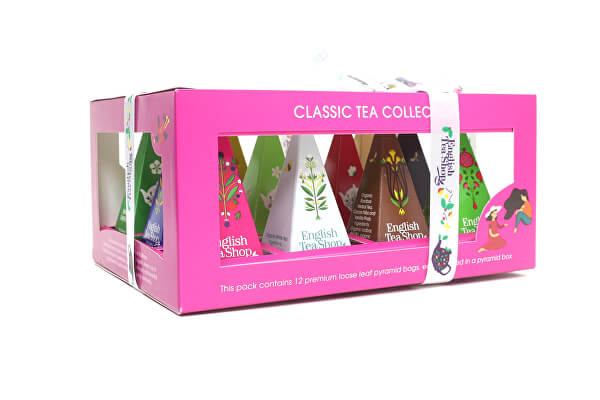 Darčeková kolekcia Classic ružová BIO 12 pyramidek