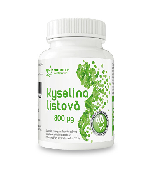 Kyselina Listová 800 mcg 90 tbl.