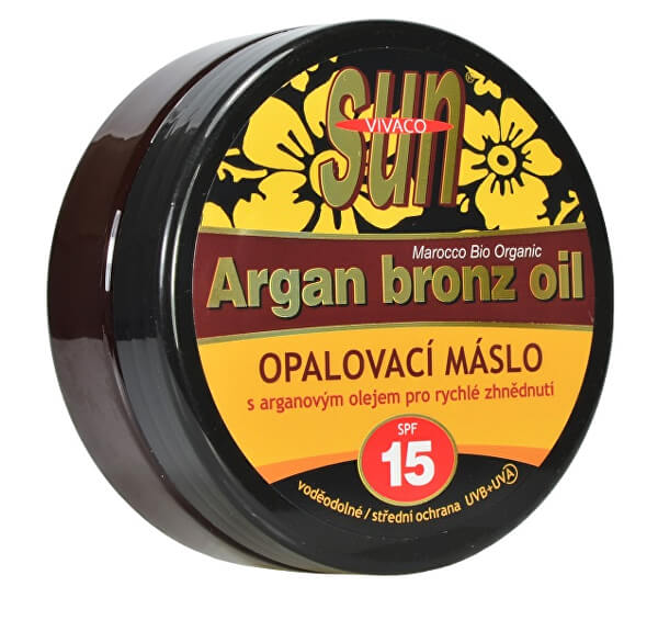 Opalovací máslo Argan bronz oil OF 15 200 ml