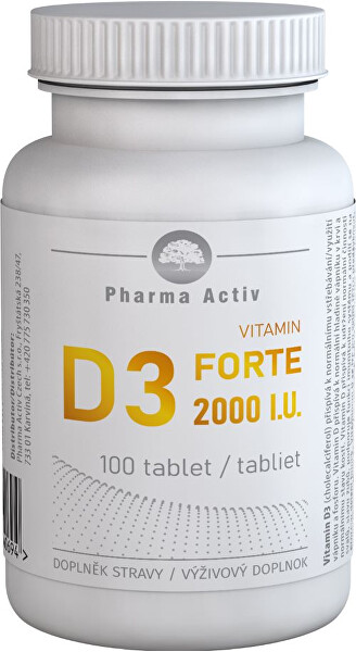 Vitamin D3 Forte 2000 I.U. 100 tbl.