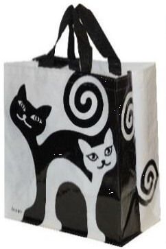 Taška lamino 24 l černobílé kočky