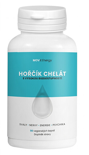 Hořčík B6 Chelát 100 mg 90 veganských kapslí