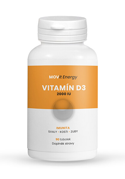 Vitamín D3 2000 IU, 50 UCG, 90 kapsúl