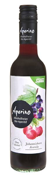BIO Aperino Černý rybíz Acerola - Bylinný aperitiv bez alkoholu 375 ml