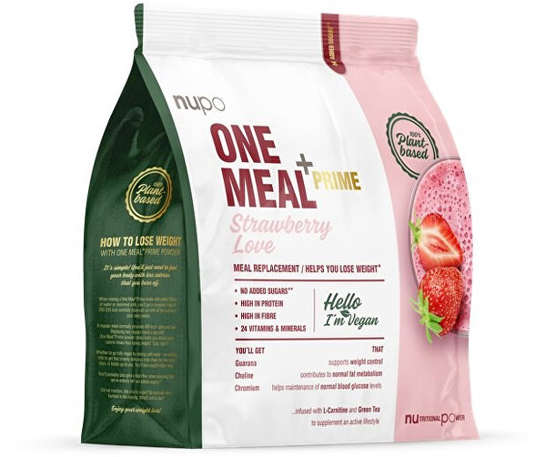 NUPO VEGAN Náhrada jídla Strawberry Love 360 g
