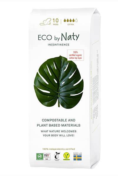 Dámské ECO inkontinenční vložky Naty - extra (10 ks)