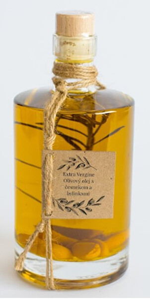 Extra Vergine olivový olej s česnekem a bylinkami 500 ml