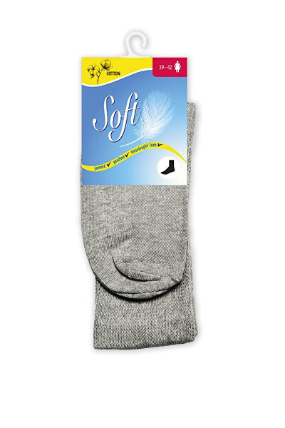 Dámske ponožky so zdravotným lemom vysoké - šedé