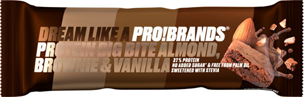 PROTEIN BIG BITE 45 g - mandlové brownie s vanilkou