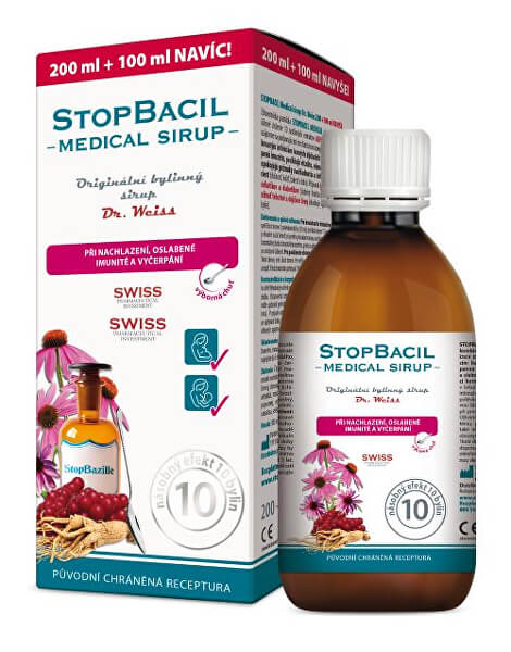 StopBacil Medical sirup Dr. Weiss 200 ml + 100 ml ZDARMA