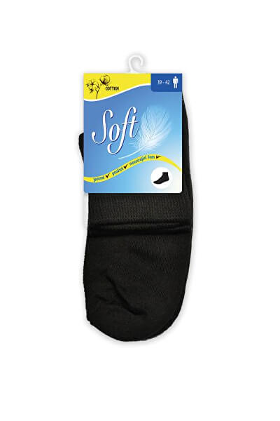 Pánské ponožky se zdravotním lemem střední - černé