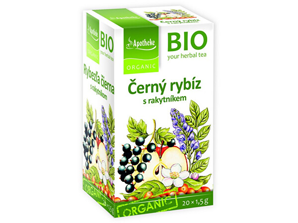 Černý rybíz s rakytníkem BIO 20 sáčků