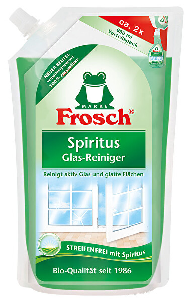 Čistič skel Spiritus – náhradní náplň EKO BIO 950 ml