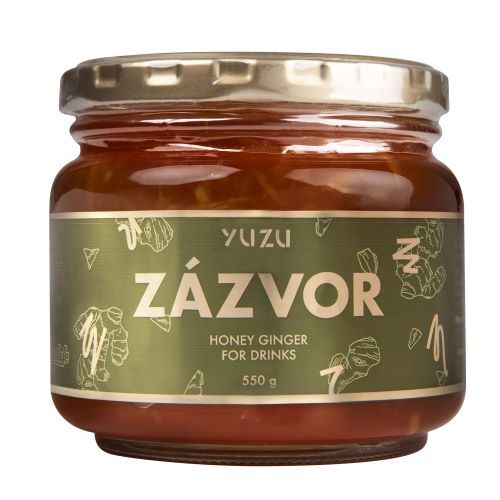 Yuzu Zázvor - nápojový koncetrát s kousky zázvoru