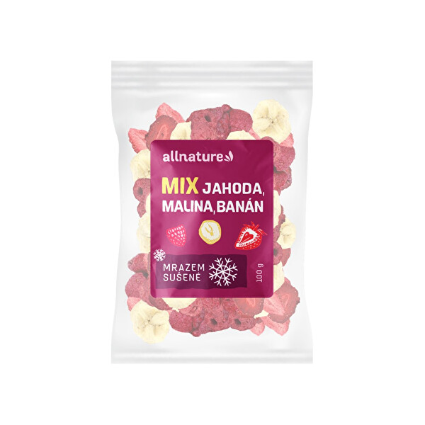 Mix lyofilizovaného ovoce - jahoda, malina, banán 100 g