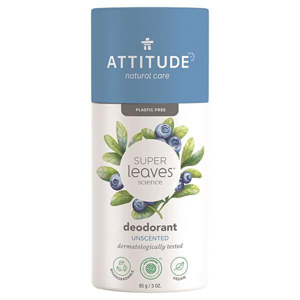 Přírodní tuhý deodorant Super Leaves bez vůně 85 g