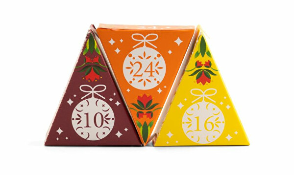 Adventný kalendár Trojuholník BIO 25 pyramídok