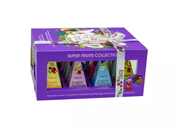 2. JAKOST - Dárková kolekce Super fruits modrá BIO 12 pyramidek