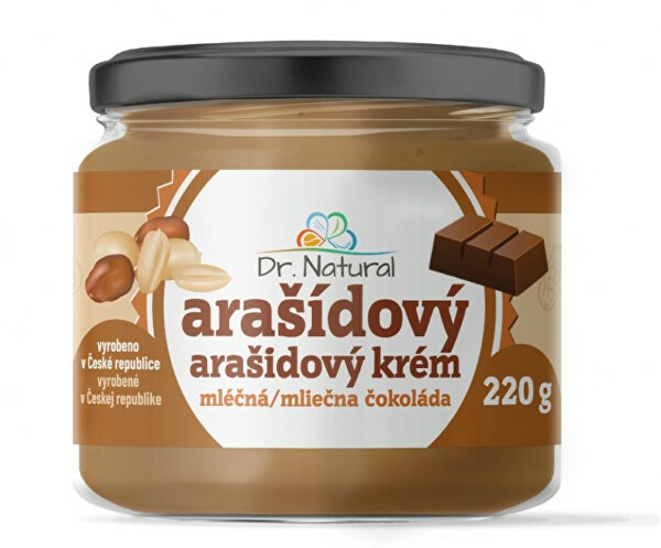 Arašídový krém s mléčnou čokoládou 220 g
