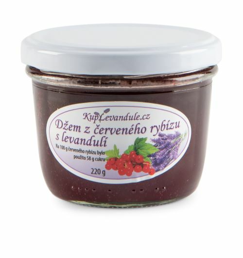 Džem z červeného rybízu s levandulí 220 g