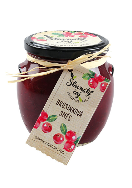 Šťavnatý čaj Brusinková směs 500 ml