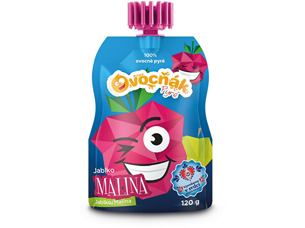 SLEVA - Ovocné pyré jablko - malina 120 g