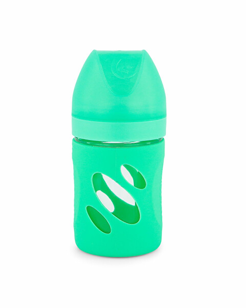 Kojenecká láhev anti-colic skleněná pastelově zelená 180 ml