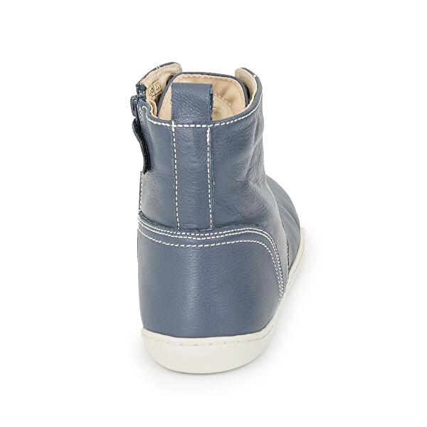 SLEVA - Dámská barefoot vycházková obuv Judit modrá -  ušpiněné tkaničky