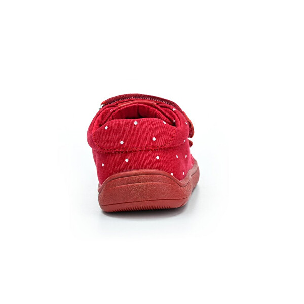 Dětská barefoot vycházková obuv Roby červená
