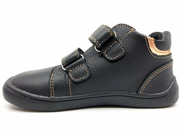Dětská barefoot vycházková obuv Gara černá