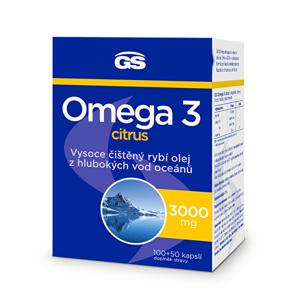 GS Omega 3 citrus 100 + 50 kapsúl