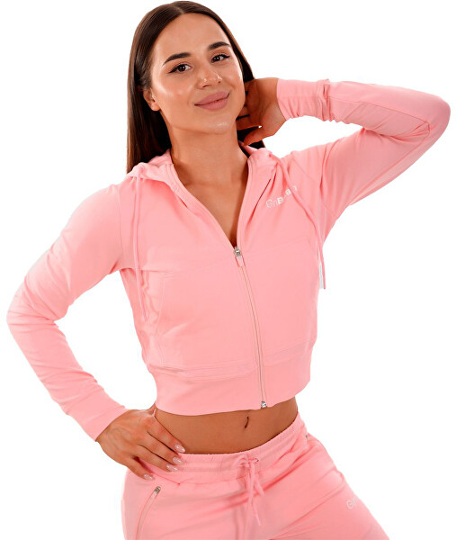 Damenkapuzenpullover Zip-up TRN Pink