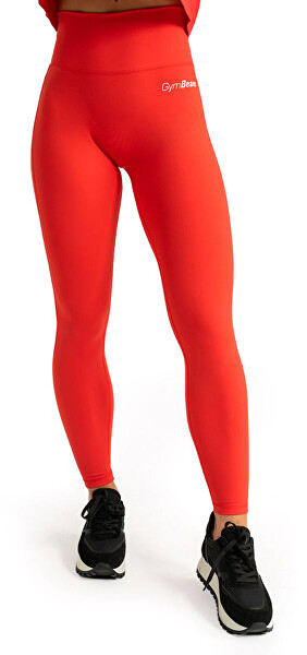 Magas derekú női leggings Limitless Hot Red
