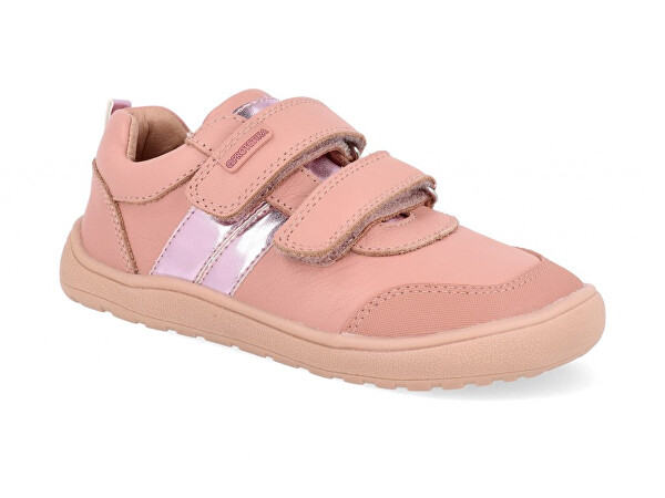 Dětská barefoot vycházková obuv Kimberly růžová
