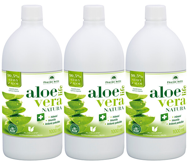 AloeVeraLife NATURA 3 x 1000 ml 2 + 1 set