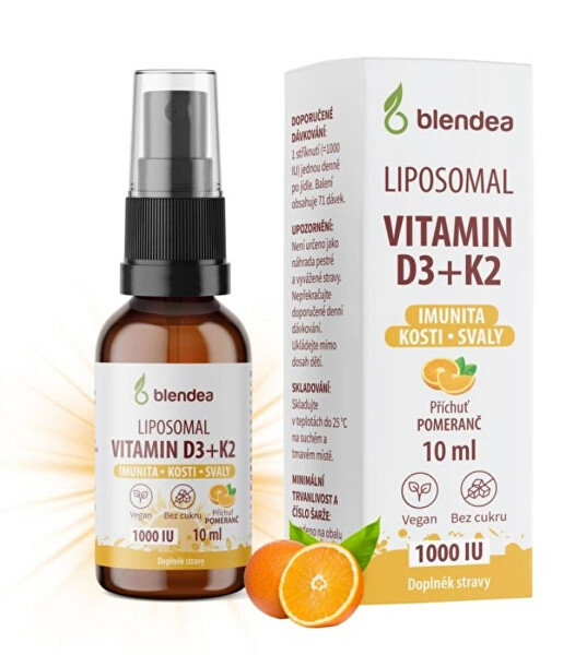 Lipozomální D3 + K2 sprej 10 ml