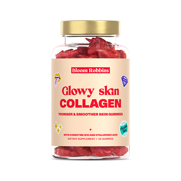 Glowy skin collagen - gumové bonbony pro záživou pleť 40 ks