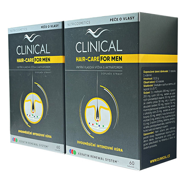 Hair-Care for MEN 60 + 60 tobolek - kúra na 4 měsíce